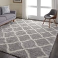 thumbnail image 6 of Nourison Ultra Plush Shag ULP02 Gray/White Indoor Area Rug - 9' x 12', 6 of 7