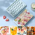 thumbnail image 2 of 2Pcs Bandeja para cubitos de hielo, moldes de esferas de hielo pequeñas de 33 cavidades con tapa, molde de cubitos de hielo esféricos para congelador, 2 of 2