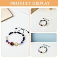 thumbnail image 3 of 2 piezas de pulsera del sistema solar niños lindos pulsera planeta cuentas de piedra natural joyas de galaxias para fiestas diarias de uso diario, 3 of 6