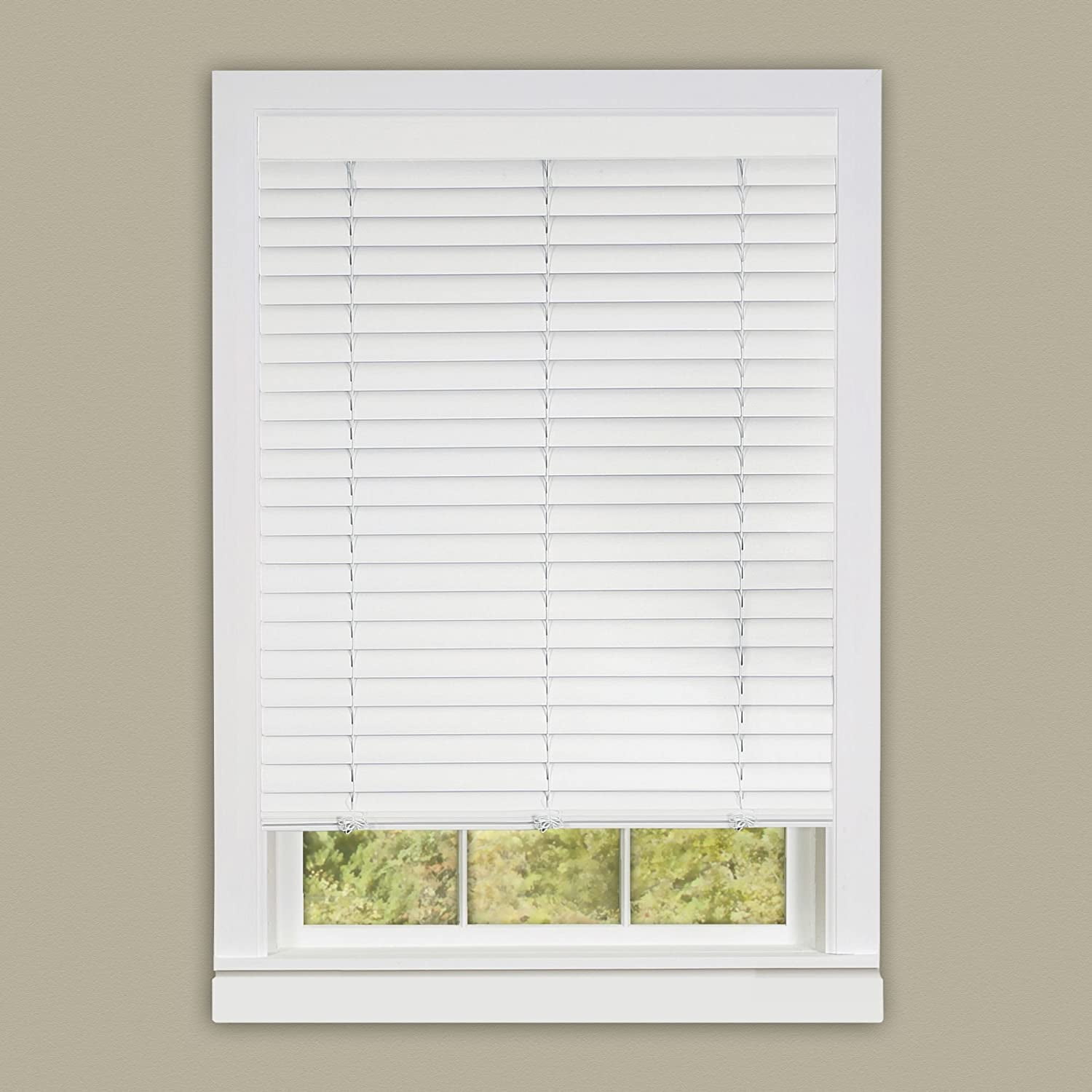 Achim Home Furnishing Cordless GII Luna 2" Slat Venetian Window Blinds Mahogany 