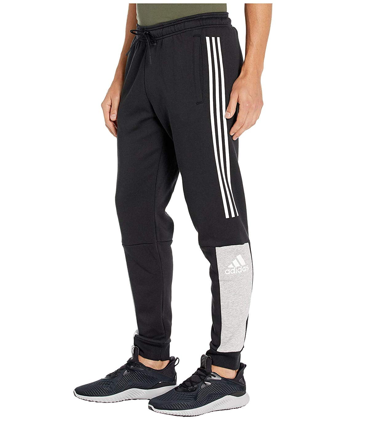 adidas Sport ID Color Block Pants Black/Medium Grey Heather - Walmart ...