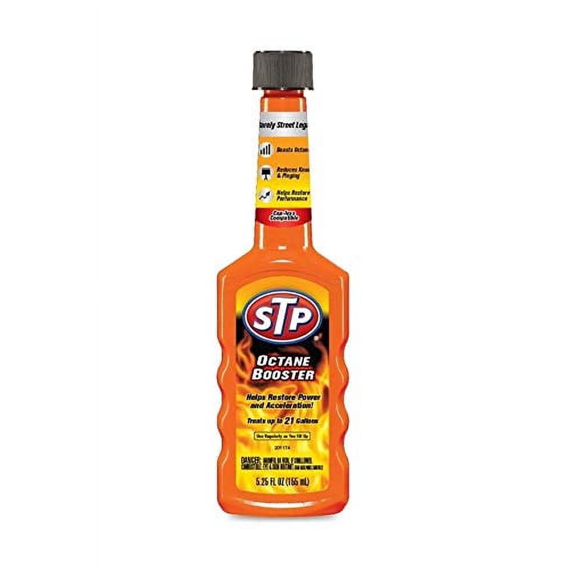 STP Octane Booster, Fuel Intake System Cleaner, Bottles, 5.25 Fl Oz, Pack of 12, 18040G-12PK