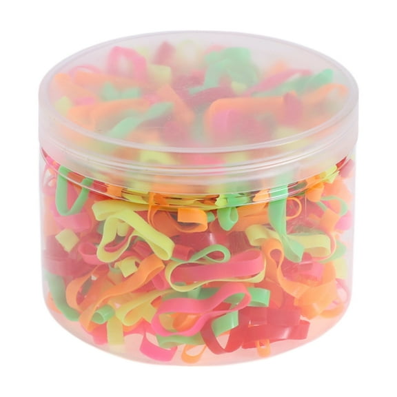 Unique Bargains 500 Pcs Fashion Hair Rope for Girls Colorful