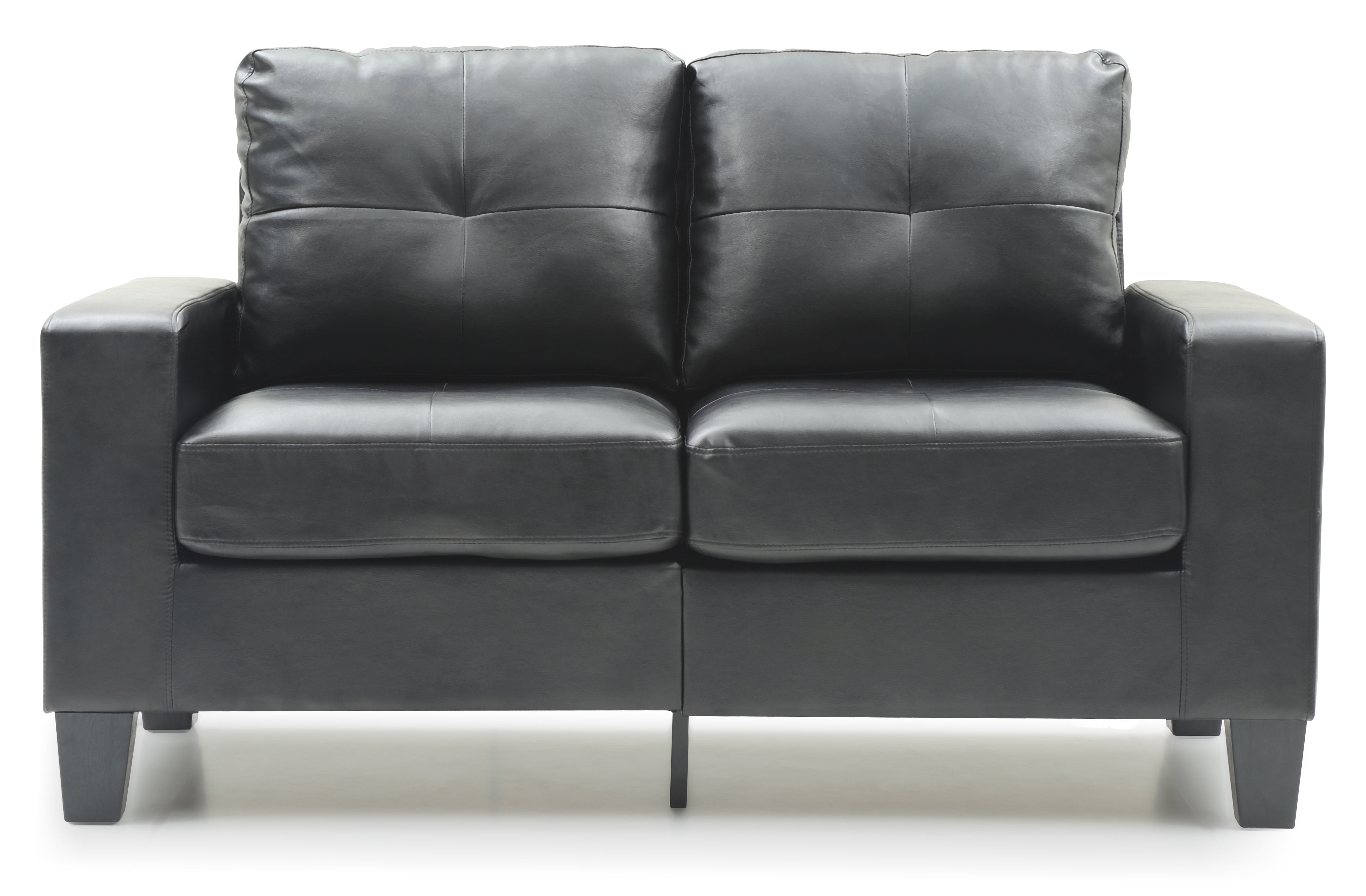 Glory Furniture Newbury Loveseat in Black Color