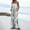 White, variant on Abomasnow Womens Casual Sleeveless Jumpsuits Summer Boho Wide Leg Floral Rompers Overalls with Pockets