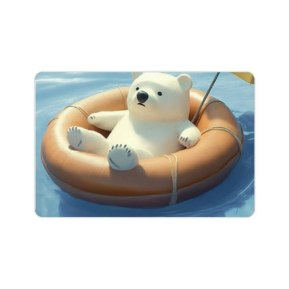 ZFLMY Diatom Mud Mats Non-Slip Bear Home Quick Drying Mat 24x16in