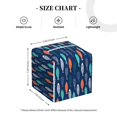 thumbnail image 4 of Yiaed Colorful Fish 3 Print Tissue Box Cover, PU Leather Decorative Organizer for Tabletop, Bathroom, Car, Office Creative Decorative, 4 of 7