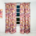 thumbnail image 2 of Designart 'Geometrical Retro Design VII' Mid-Century Modern Curtain Panel, 2 of 5