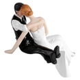 thumbnail image 4 of Wedding Cake Toppers, Couple Bride & Groom Resin Figurine Sitting Standing Wedding Decoration Present for Wedding Garden Halloween Decorations., 4 of 8