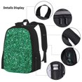 thumbnail image 3 of Easygdp Green Glitter Mochila para Niños y Niñas con Set de Caja de Almuerzo y Estuche para Lápices 3 en 1, Mochila Escolar Estampada para Adolescentes, 3 of 7