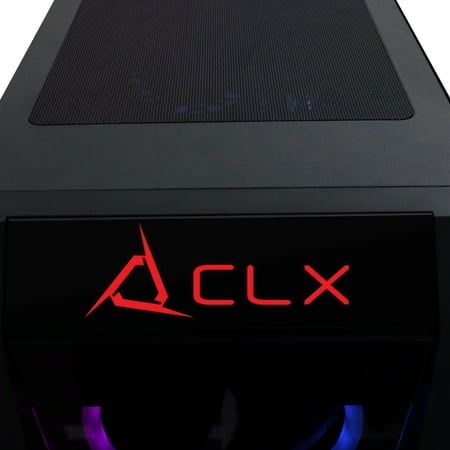 CLX - SET Gaming Desktop - AMD Ryzen  5 3600 - 8GB Memory - NVIDIA GeForce GTX 1650 - 480GB SSD - Black/RGB