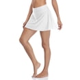 thumbnail image 4 of Attraco Women's Solid Swim Skirt Build-in Brief Tummy Control Tankini Bottoms, 4 of 6