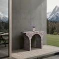 thumbnail image 3 of Meridian Furniture Pomezia Brown Marble Finish Console Table, 3 of 8