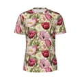 thumbnail image 5 of Wukai Tulips Flowers Print Men's Short-Sleeved Mesh T-Shirt,Quick-Dry Short Sleeve Workout T-Shirt-4X-Large, 5 of 8
