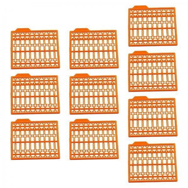5 X 10 Piezas De Tapones Para Cebos De Maíz Para Pesca De Carpas Y Bagres, Color Naranja