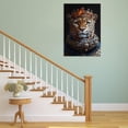 thumbnail image 3 of MUDKET Cheetah Wall Decor, Cute Pink Sunglasses Cheetah Canvas Wall Art Prints, Funny Animal Wall Pictures for Living Room, Modern Wall Paintings for Bedroom 40"L x 28"W, 3 of 9