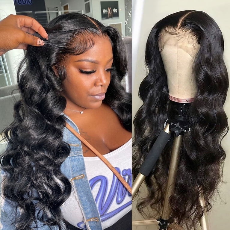13X4 Hd Lace Frontal Wig 30 32 34 Inch Body Wave Lace Front  display picture 1