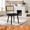 Black | Velvet, variant on QinaQin Medieval Rattan Dining Chair, Bohemian Modern Style Armless Upholstered Kitchen Side Chair, Metal Frame with Wooden Legs, Suitable for Dining Rooms and Homes
