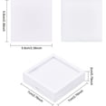 thumbnail image 2 of Caja de presentación de 6 piedras preciosas blancas con cojín de esponja, caja de regalo con ventana transparente para joyería y diamantes (7,1 x 7,1 x 2 cm), 2 of 9