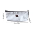 thumbnail image 3 of Hyknon Cute Bear Pencil Case, Large Capacity Aesthetic Pencil Pouch with Zipper, Portable Stationery Makeup Storage Bag for Classroom College Office, 3 of 6