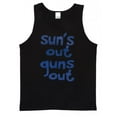 thumbnail image 1 of Sun's Out Guns Out Beach Tank Top - Black - Large, 1 of 2