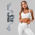 thumbnail image 4 of Unique Bargains 1 Pc Durable Yoga Mat Straps for Stretching 58.66"x1.57" Gray Blue, 4 of 5
