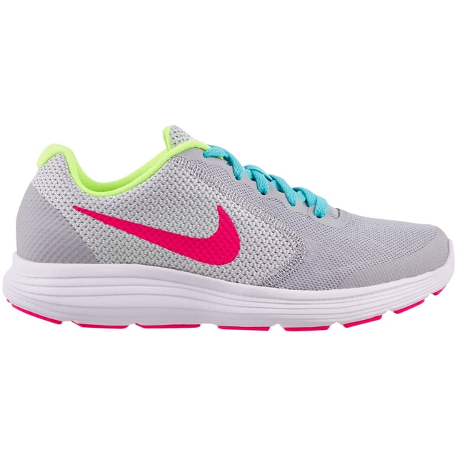Nike Kids' Grade School Revolution 3 Running Shoes - Wolf Grey/White ...