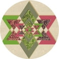 thumbnail image 1 of Ahgly Company Machine Washable Indoor Round Transitional Khaki Gold Area Rugs, 7' Round, 1 of 7