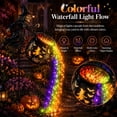 thumbnail image 4 of Halloween Witch Cauldron Garden Light, Rainbow Line (1 PCS)  Waterproof and Drop-Proof, Multicolor LED Cascade, Illuminated Cutout Artwork for Patio Pathway Porch Party Decor Halloween Decorations, 4 of 7