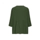 thumbnail image 4 of Craaazy Women Casual V Neck Blouse, Solid Color 3/4 Sleeve Button Down Shirt, Loose Fit Comfy Cotton Linen Top for Daily Wear Gifts, 4 of 6