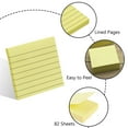 HengBO, Yellow Lined Sticky Notes, 3x3 inches, 82 Sheets each pad ...
