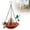 Red, variant on Hanging Solar Bird Bath Fountains, Solar Powered Cascading Outdoor Water Fountain, Hanging Bird Bath with Flowing Water, Decorative Garden Yard Patio Bird Bath Fountain