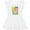 AA-White, variant on Inktastic Daffodils 90's Retro Colors Illustration Girls Toddler Dress