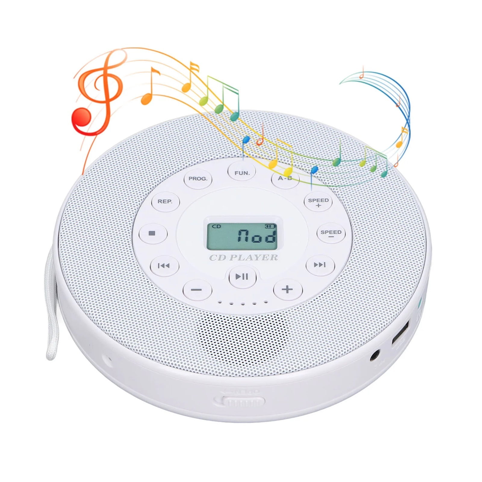 DVDプレイヤー Bluetooth Portable CD Player Rechargeable CD Player Built in