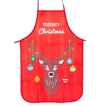 

Pwtool Creative Kitchen Apron Christmas Apron Santa Claus Apron Fabric Skirted Collection Decor Adult Child Baking Accessories Apron lovable