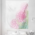 thumbnail image 1 of Hydrangea Tapestry, Summer Botanical Image of Grunge Paint Flowers, Fabric Wall Hanging Decor for Bedroom Living Room Dorm, 5 Sizes, Pale Green Rose, by Ambesonne, 1 of 1
