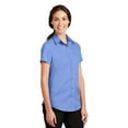 thumbnail image 4 of Port Authority Women's Short Sleeve SuperPro Twill Shirt. L664, 4 of 6