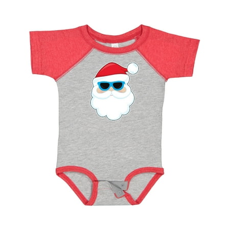 

Inktastic Santa Head with Sunglasses Gift Baby Boy or Baby Girl Bodysuit