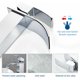 thumbnail image 2 of Grifo monomando para lavabo Auralum, grifo para lavabo y lavabo, grifo para baño, grifo mezclador moderno de agua fría y caliente cromado, Hanbing, 2 of 4