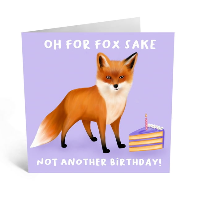 Central 23 Funny Birthday Cards for Women 'For Fox Sake' Ideal