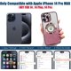 thumbnail image 2 of Funda magnética con purpurina para iPhone 14 Pro Max, compatible con MagSafe, protección total, delgada, a prueba de golpes y arañazos, con protector de lente de cámara y red antipolvo para mujer, 2 of 7