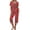 Red, variant on asdoklhq Flannel Pajamas for Women Set Christmas Women V-neck Short Sleeved Pajamas and Pants Set Casual Pajamas with Pockets Red L