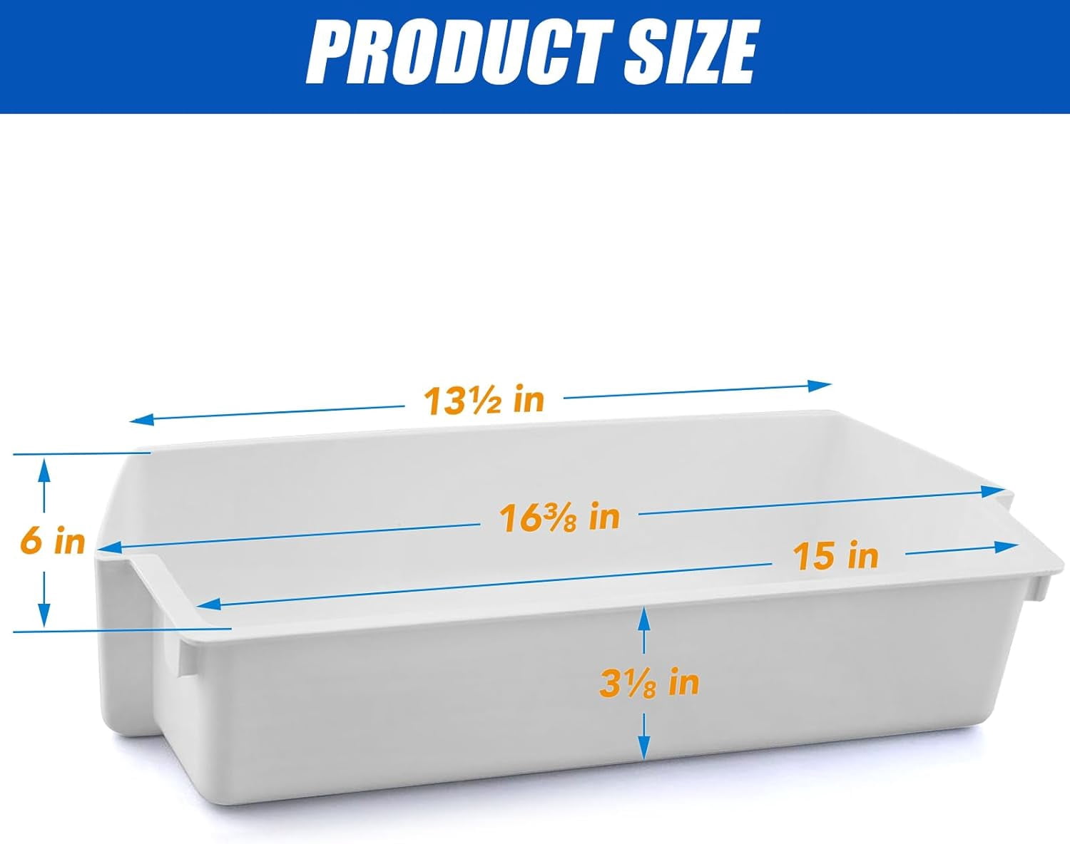 1 Pack 2187172 Refrigerator Door Shelf Bin Compatible with Whirlpool Amana Kenmore Replaces WP2187172, 2187172K, 2187194K