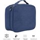 thumbnail image 3 of Organizador Electrónico de Viaje, Bolsa de Almacenamiento Multifuncional con Compartimentos Ajustables, Transporte Portátil para Cargador Cable, Mouse, Auriculares, Power Bank, Azul Marino, 3 of 4