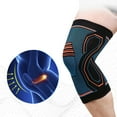 thumbnail image 4 of Compression Knee Brace Workout Knee Support for Joint Pain Relief Running Biking Basketball Gym Knitted Knee Sleeve Men Women (L), 4 of 6
