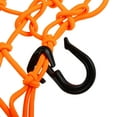 thumbnail image 6 of 1 Pcs 40x40cm 49 Holes Motorcycle Luggage Cargo Net Storage Bag with 6 Hooks Stretchable Orange, 6 of 6