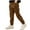 Coffee, variant on Utoimkio Toddler Boys Pull On Cargo Pants Casual Loose Straight Leg Lounge Pants Size 3-14T