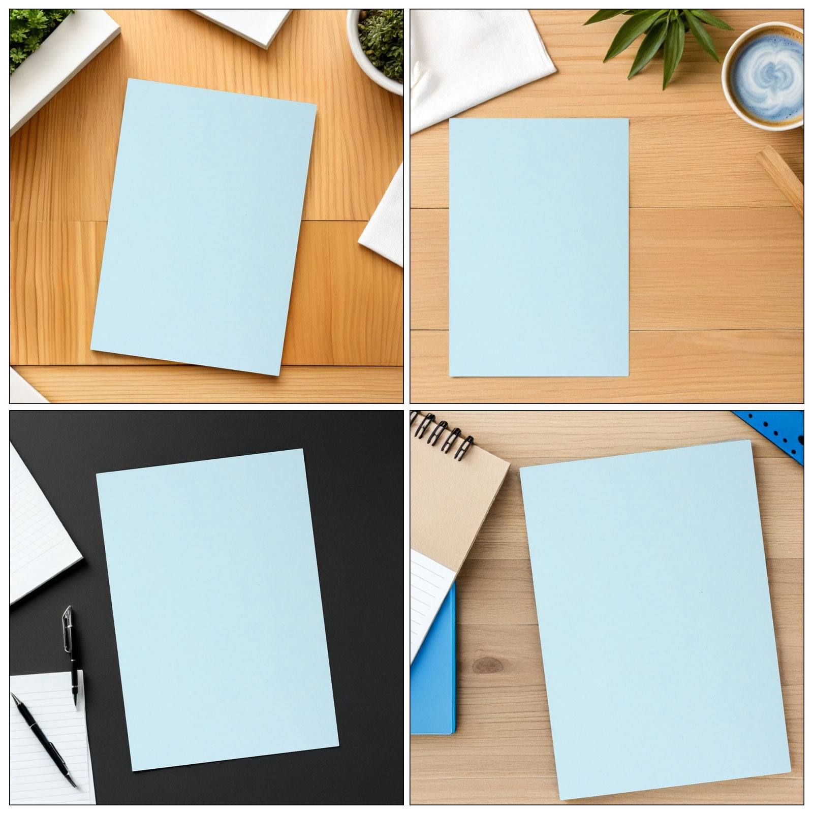 SEWOART 200Pcs Sky Blue Multipurpose Copy Paper Bulk for Printer Double-Sided Origami Craft