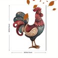 thumbnail image 3 of Vintage Rooster Metal Style Canvas Print, Farmhouse Decor for Living Room, Kitchen, Outdoor, Garden, Patio, 3 of 8
