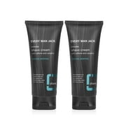 Every Man Jack Mens Shave Cream - Natural Menthol -  Prep Sensitive Skin for a Close, Comfortable Shave with Coconut Oil and Aloe - 6.7 oz Twin Pack